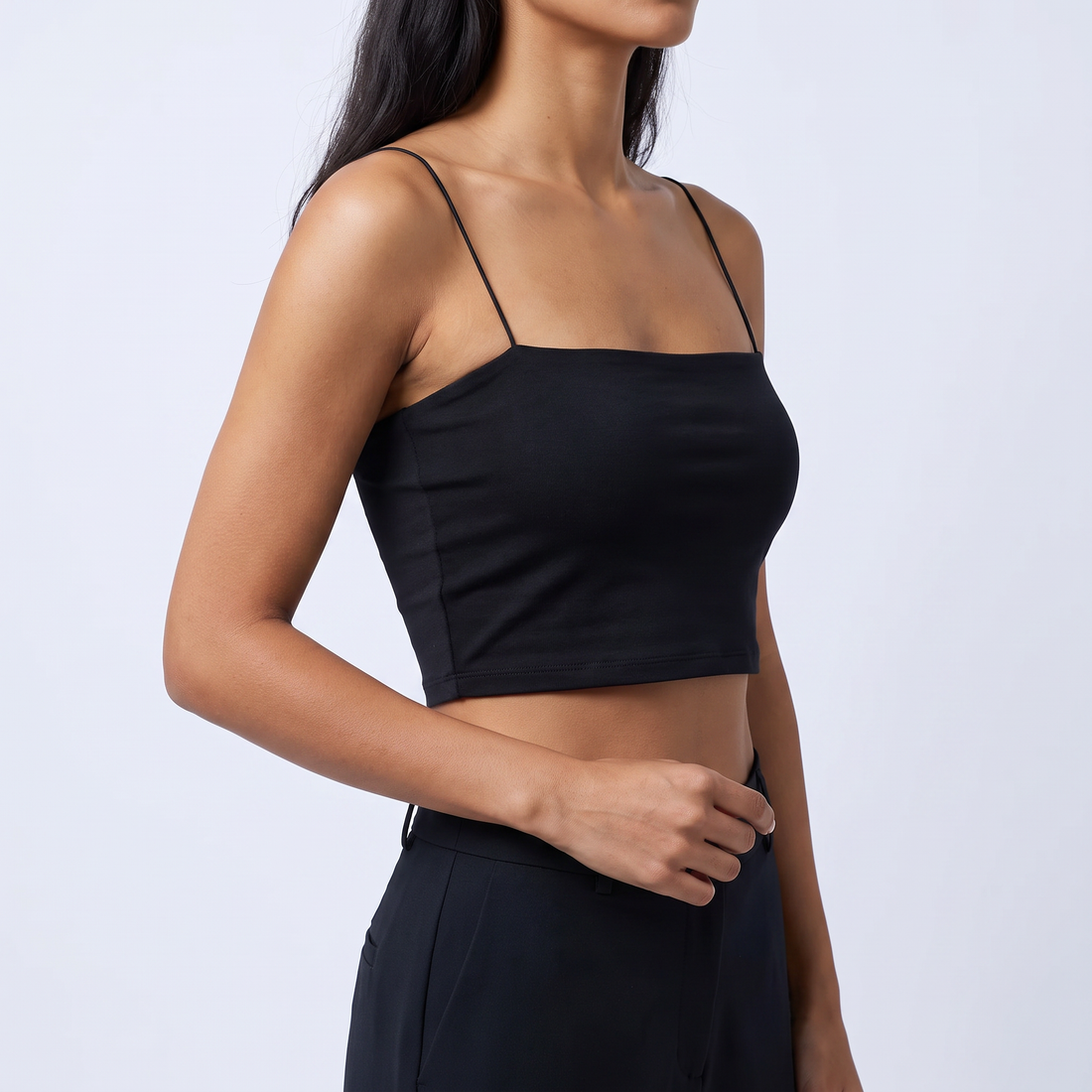 Cotton Cami Crop Top – image 3 of 6