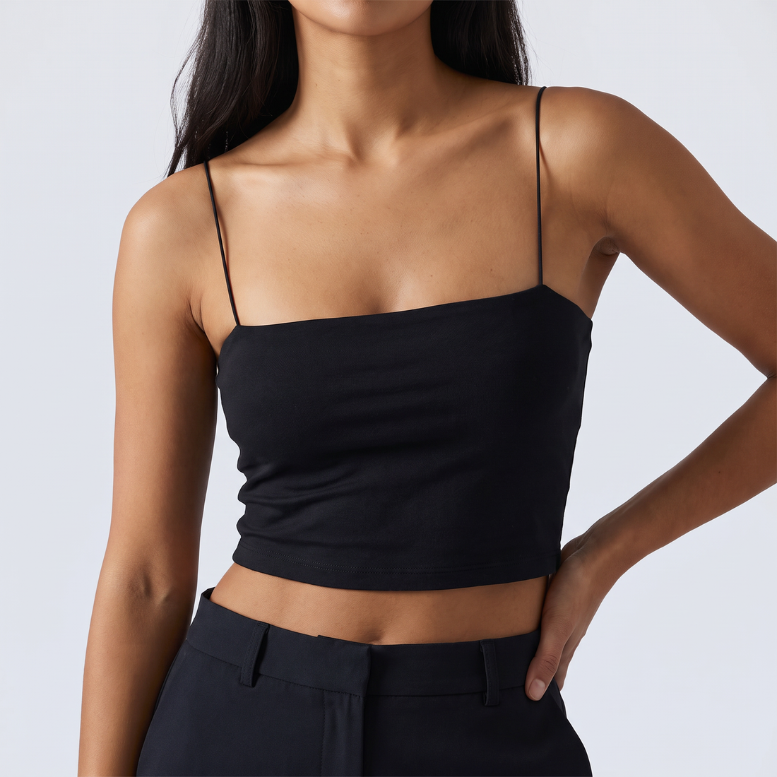 Cotton Cami Crop Top – image 2 of 6