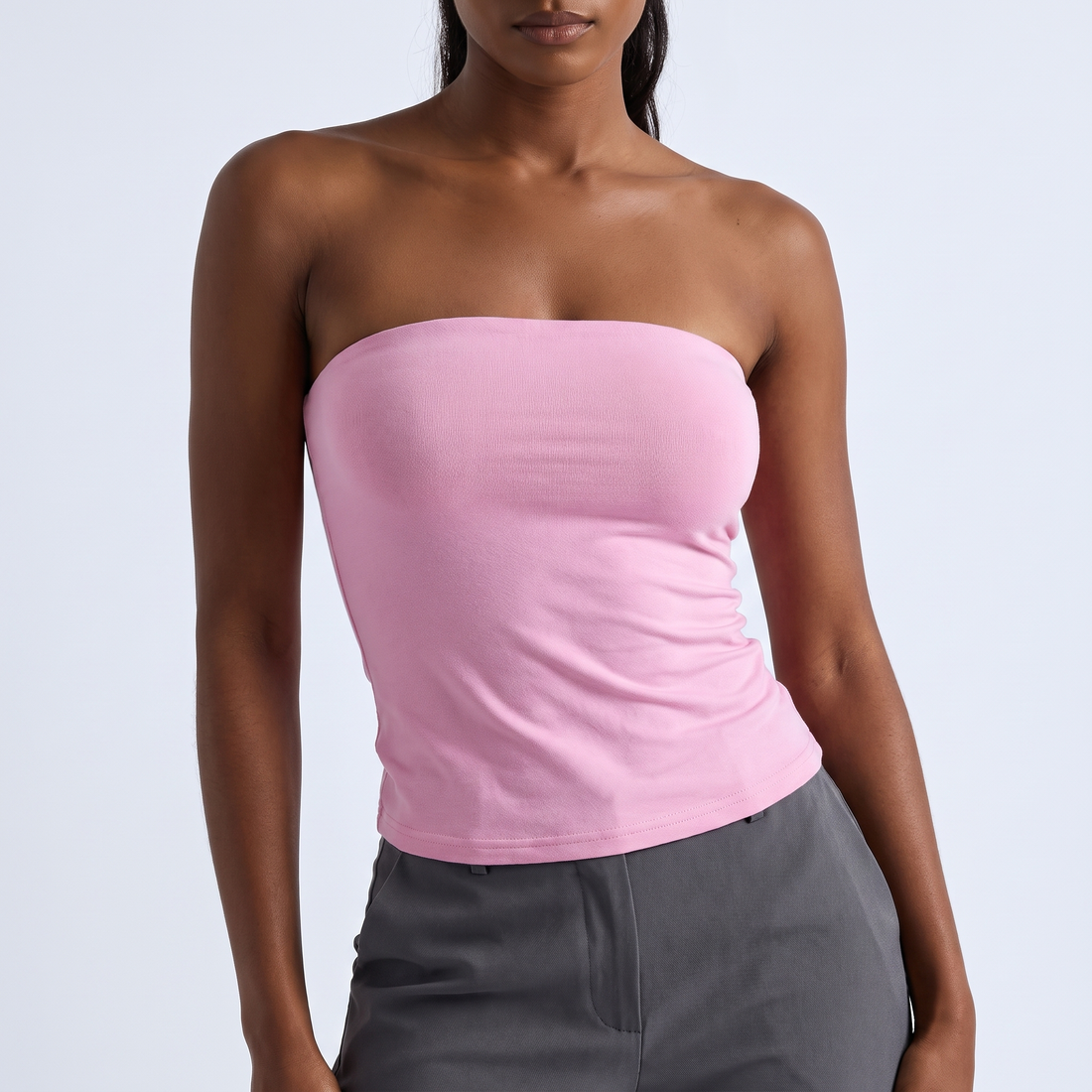 Open-Back Knit Bandeau – image 2 of 6