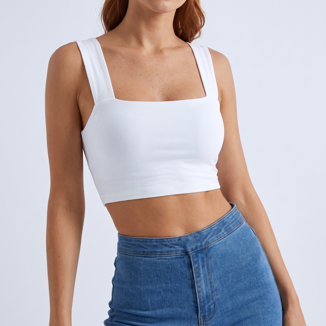 Square Neck Crop Top – image 2 of 6