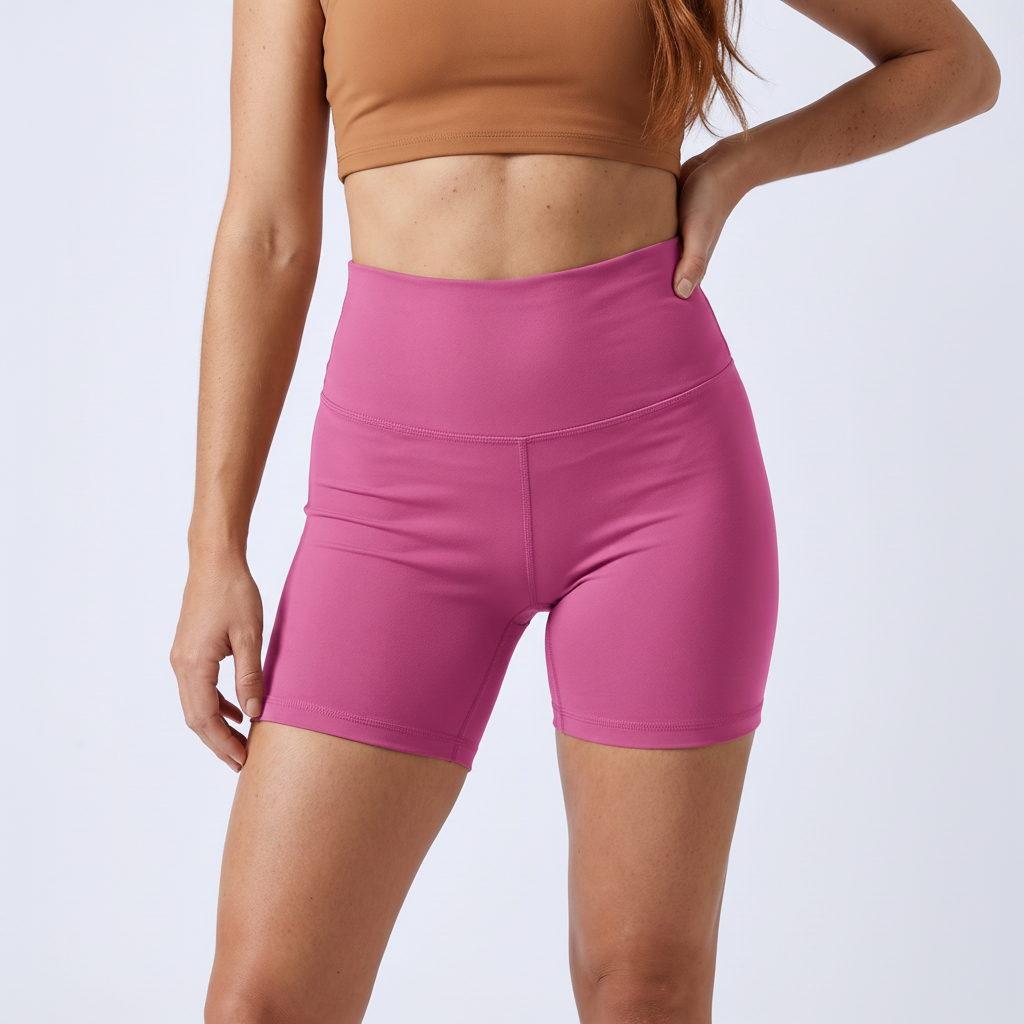 High-Waist Biker Shorts in Dragon Fruit – image 21 of 31