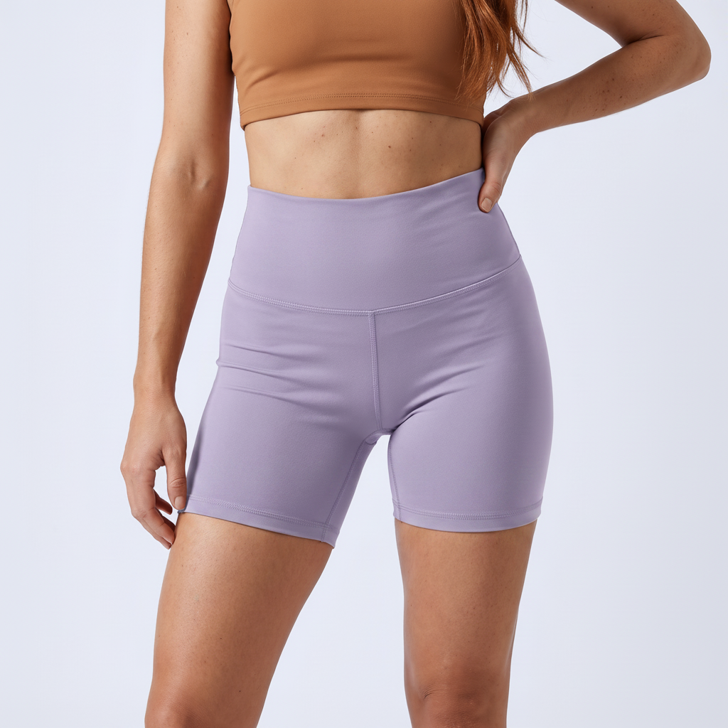 High-Waist Biker Shorts in Light Purple – image 22 of 31