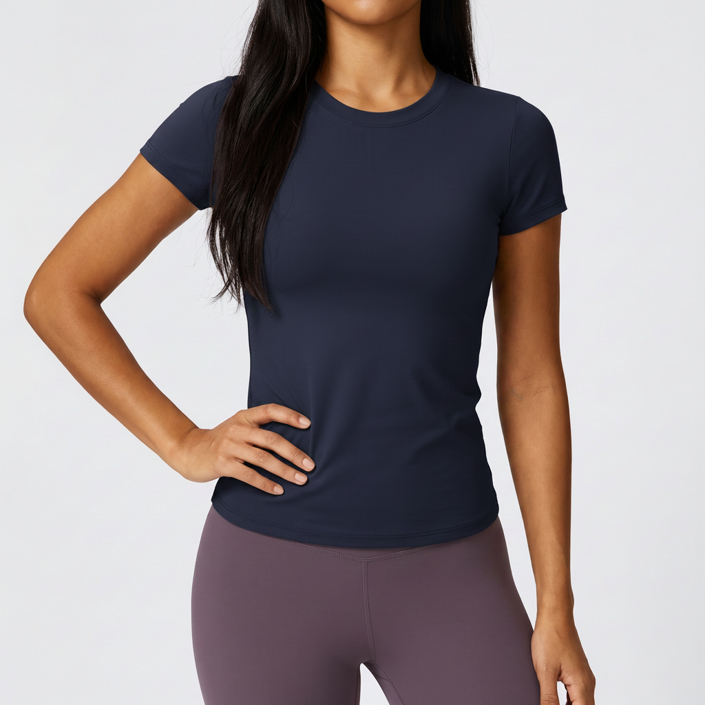 Short Sleeve Training Tee in Navy Blue – image 8 of 10