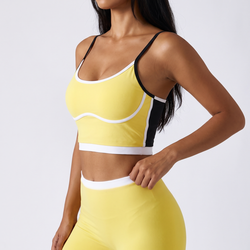 Colour-Block Sports Bra - front