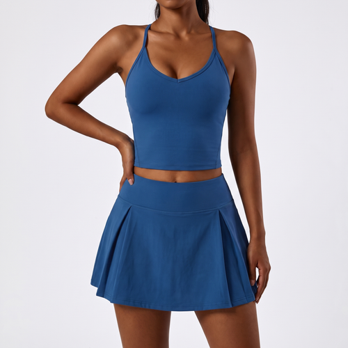 Crop Top & Skort Set - front