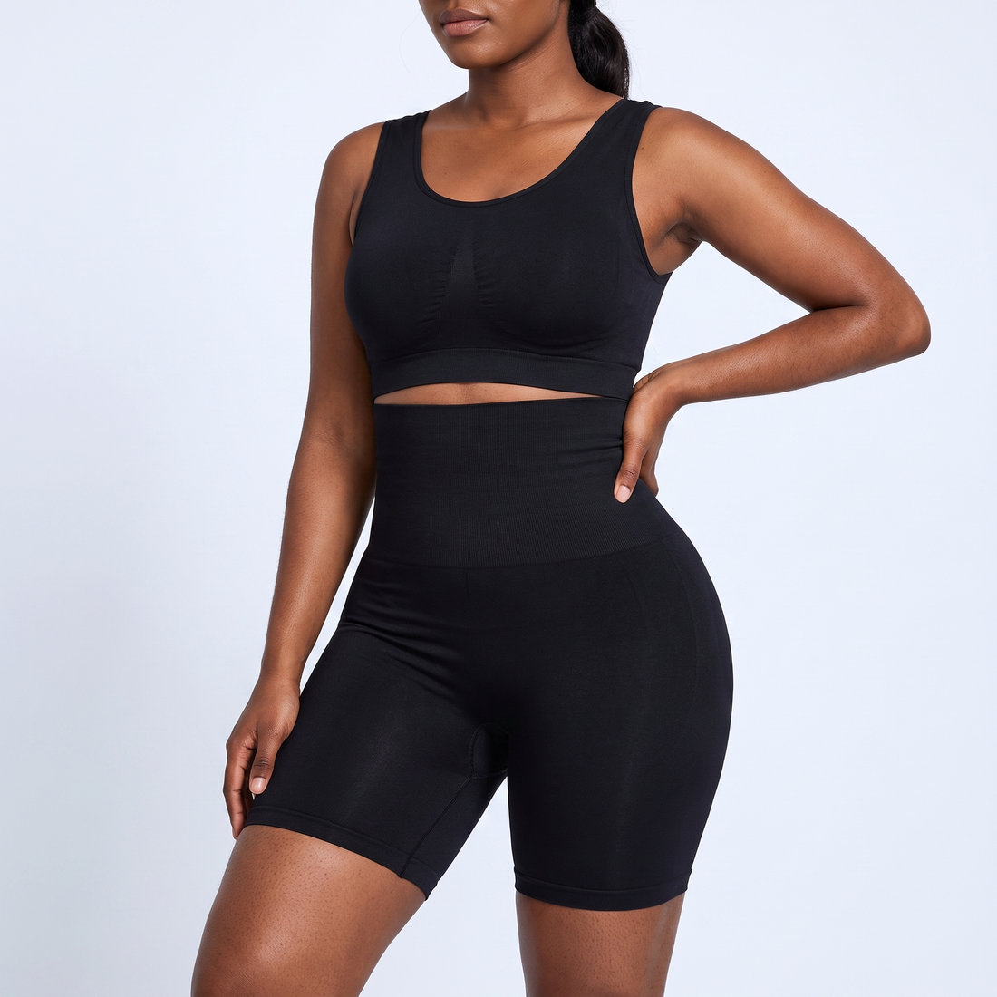 High-Waist Shaping Shorts &ndash; image 2 of 4