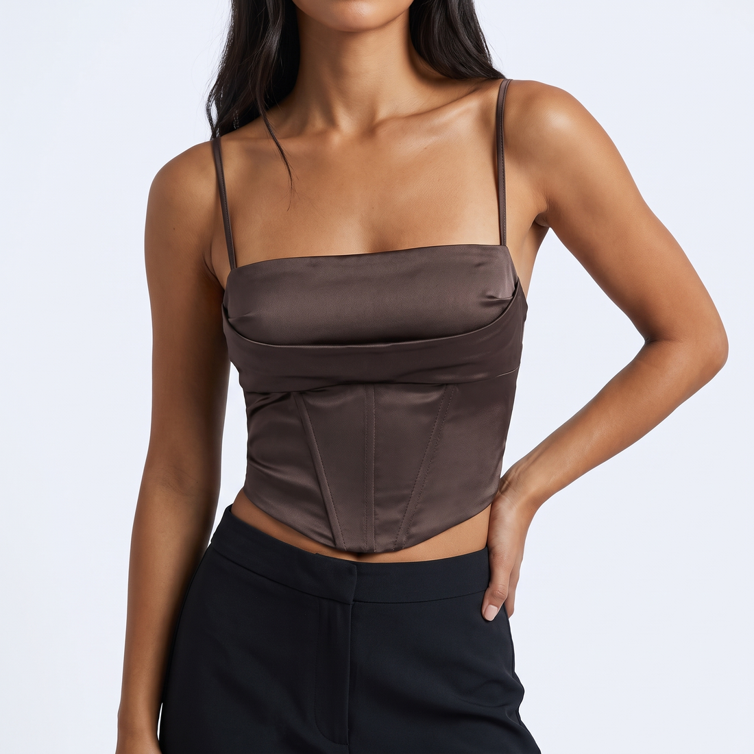 Lace-Up Backless Cami &ndash; image 2 of 4