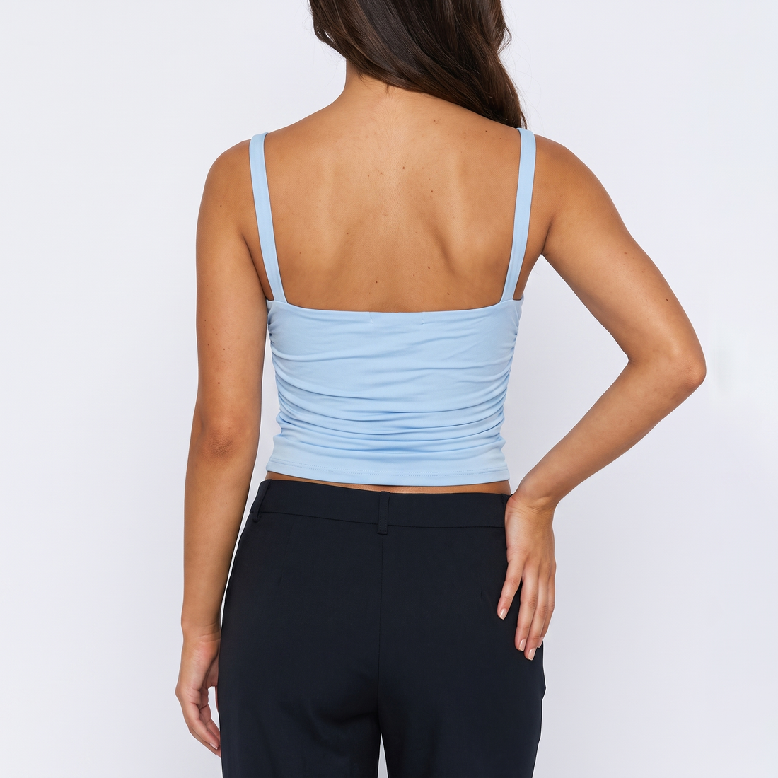 Ruched Backless Cami &ndash; image 2 of 8
