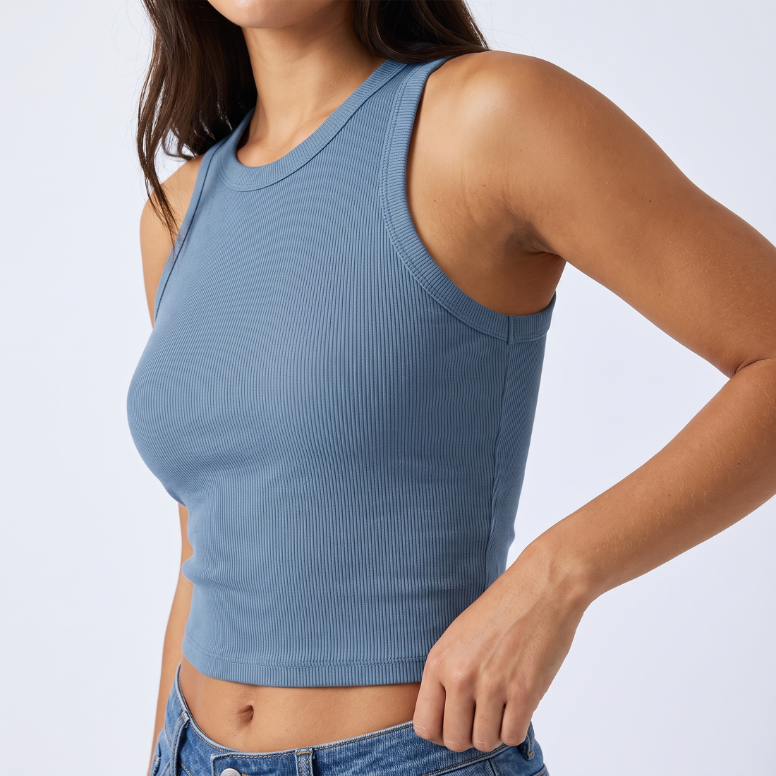 Rib Knit Vest Top &ndash; image 3 of 7