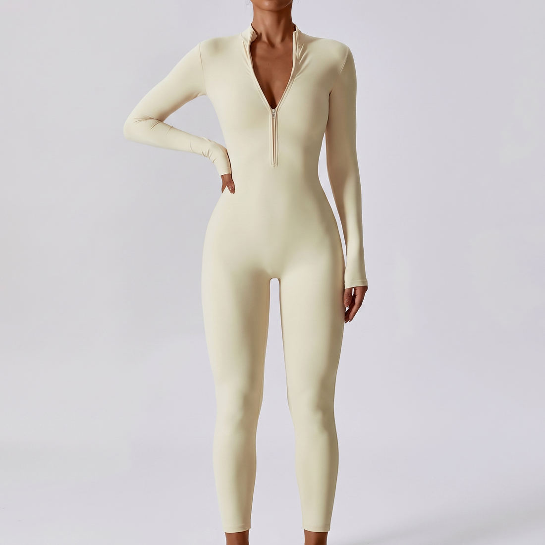 Long Sleeve Yoga Jumpsuit &ndash; image 2 of 8