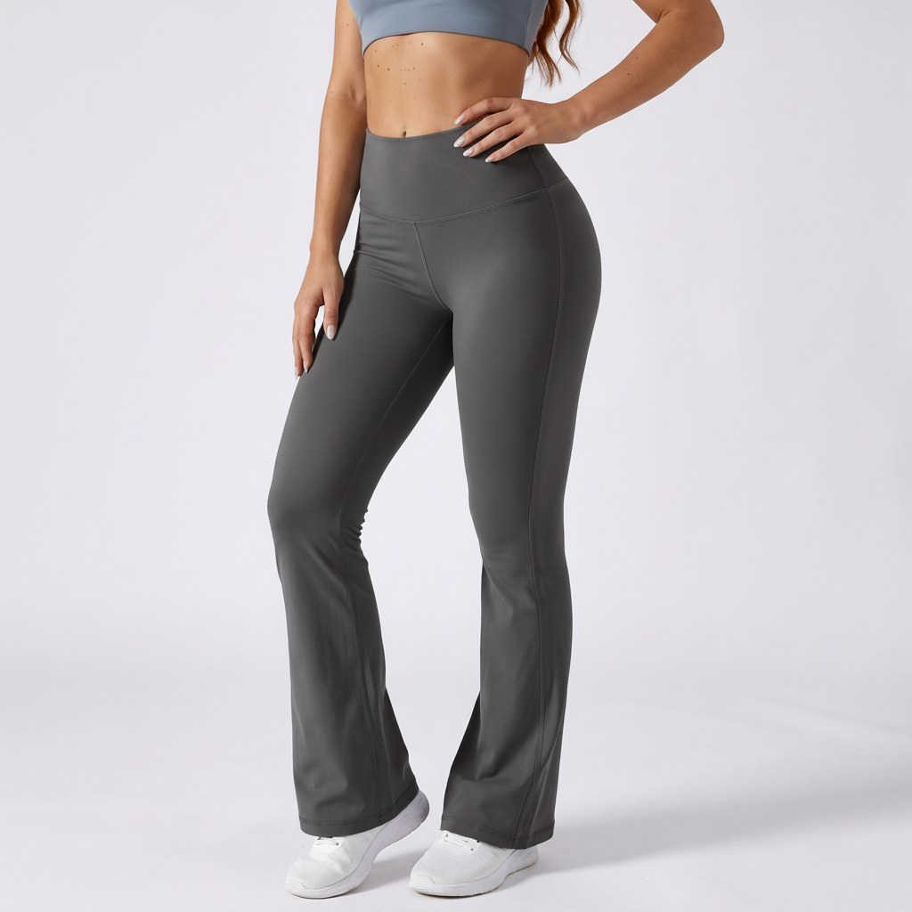 Bootcut Flared Leggings in Dark Grey &ndash; image 5 of 11