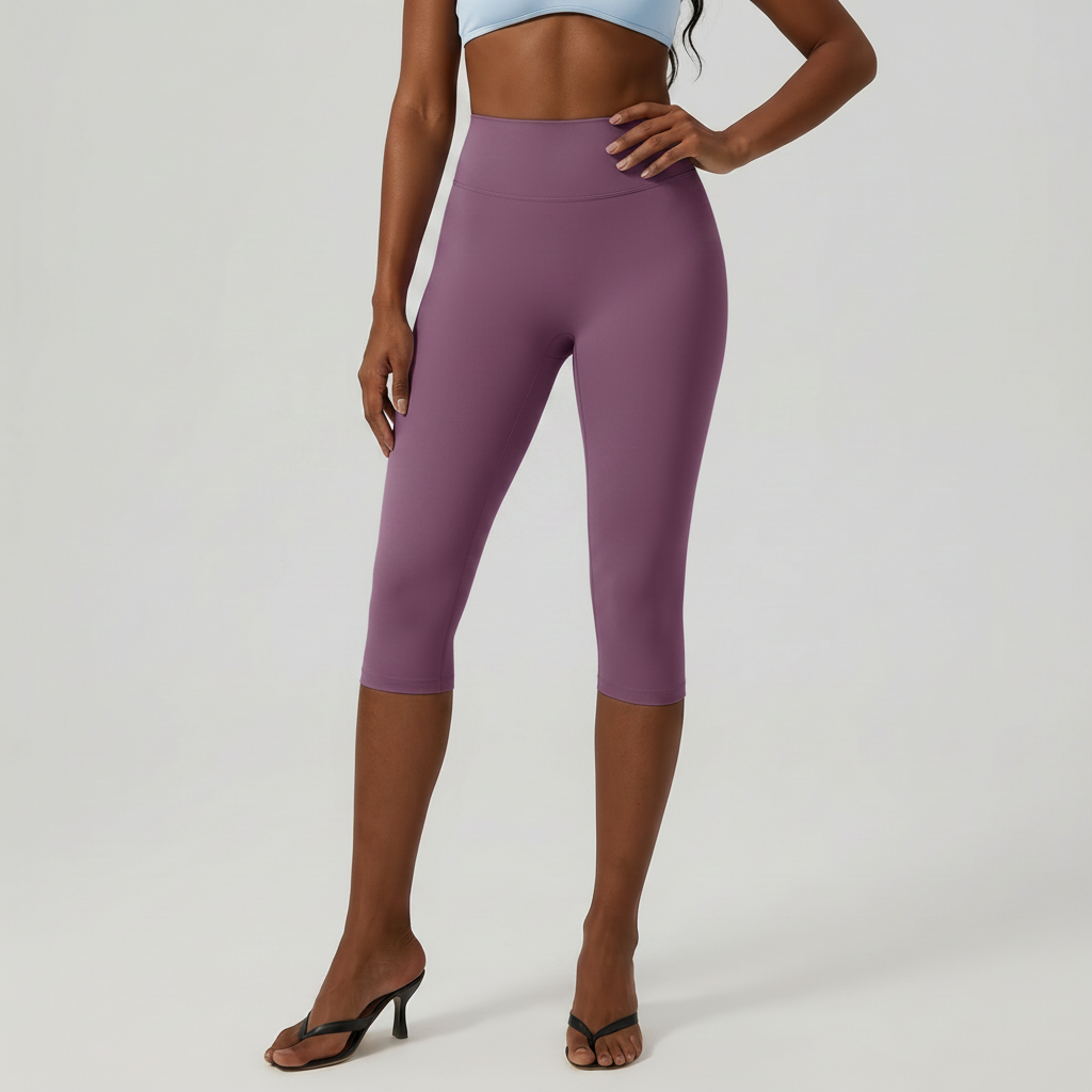 Capri Training Leggings in Purple &ndash; image 4 of 9