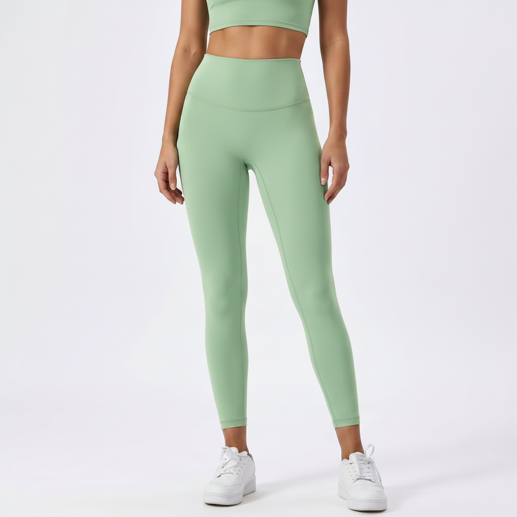 Everyday High-Waist Leggings in Light Green &ndash; image 6 of 33