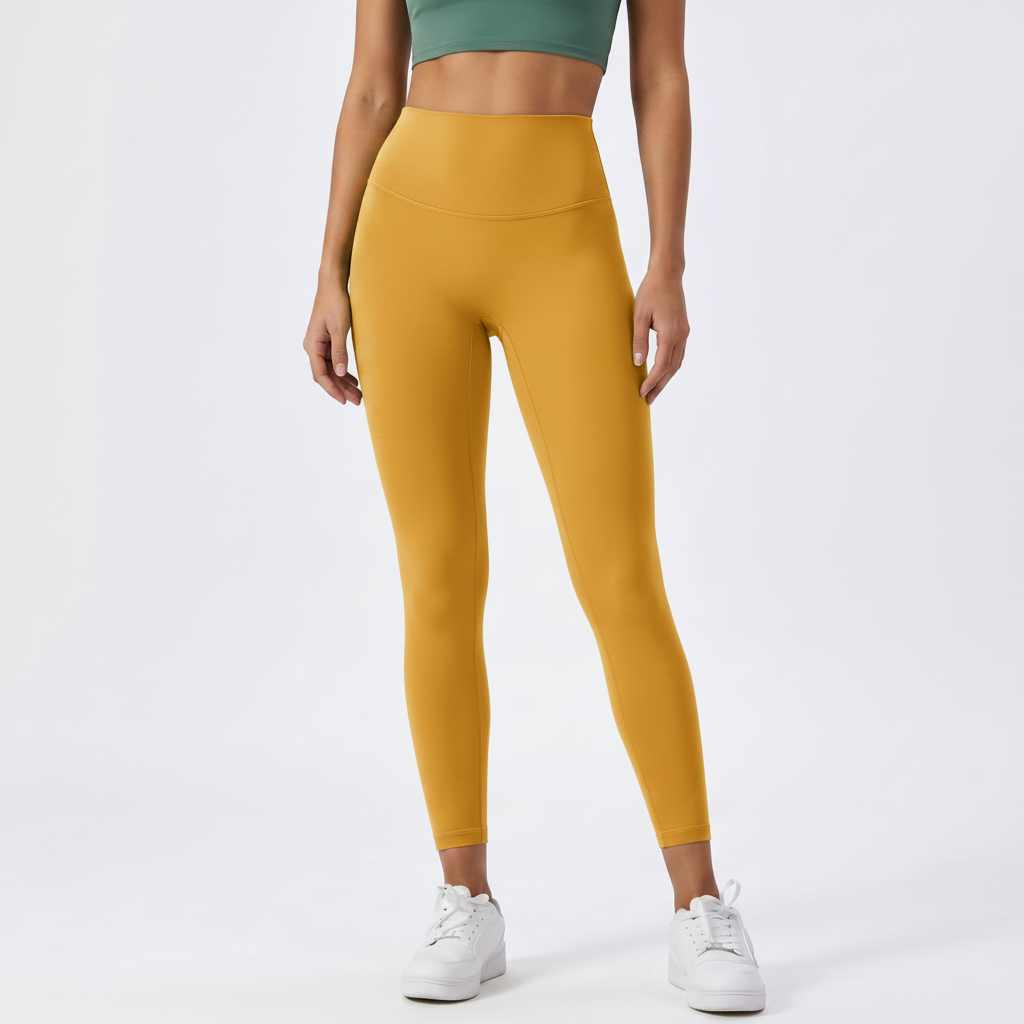 Everyday High-Waist Leggings - Yellow Leaves