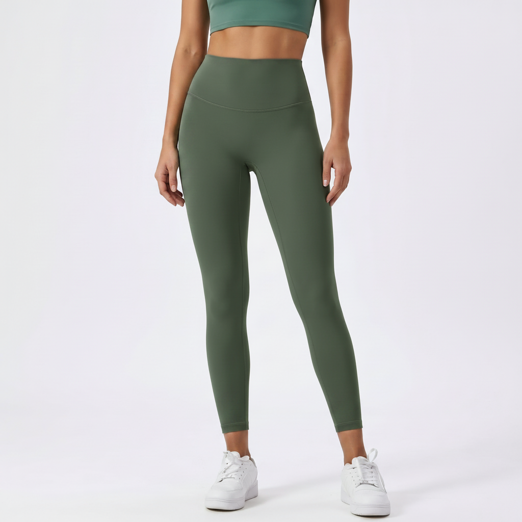 Everyday High-Waist Leggings in Army Green &ndash; image 18 of 33