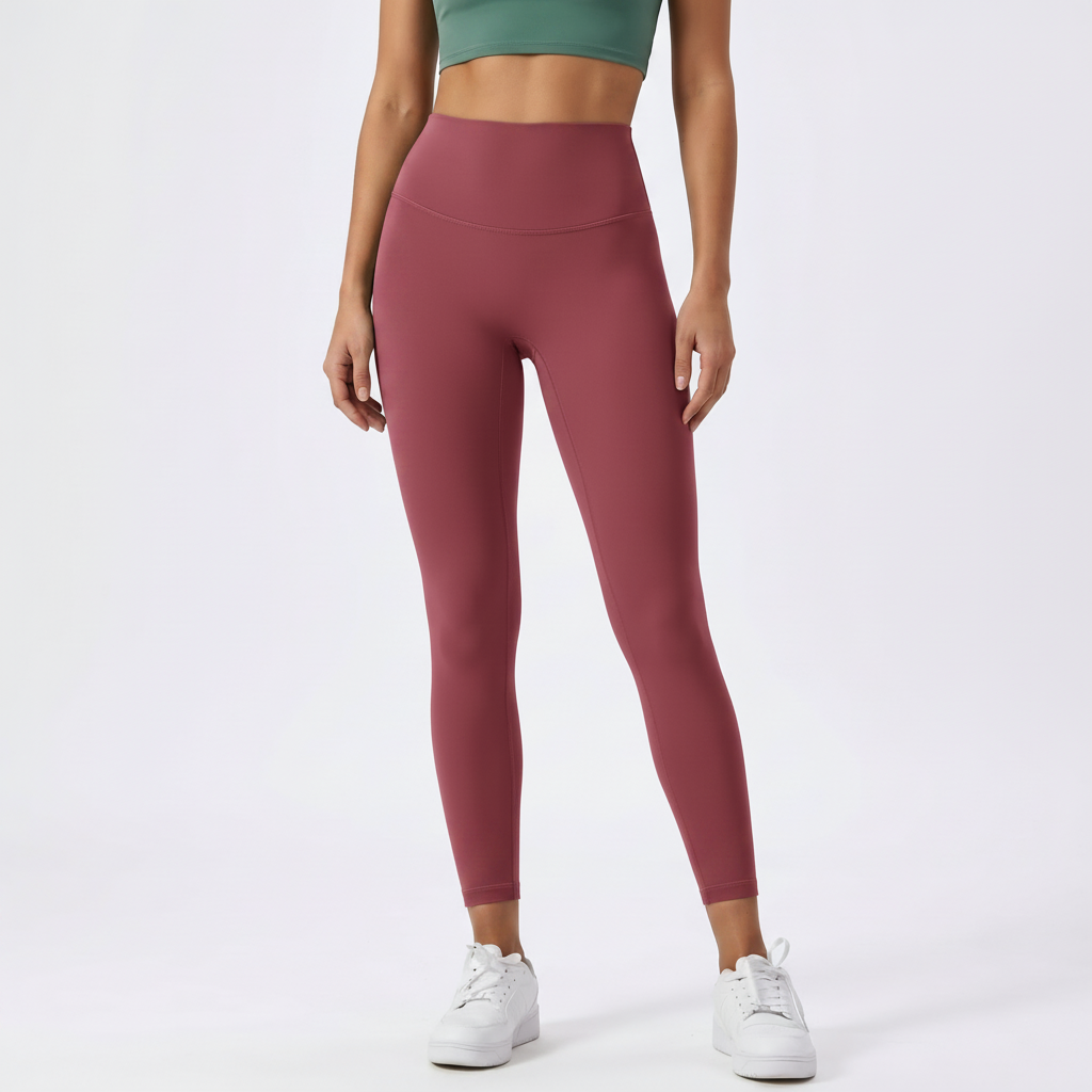 Everyday High-Waist Leggings in Dark Pink &ndash; image 28 of 33