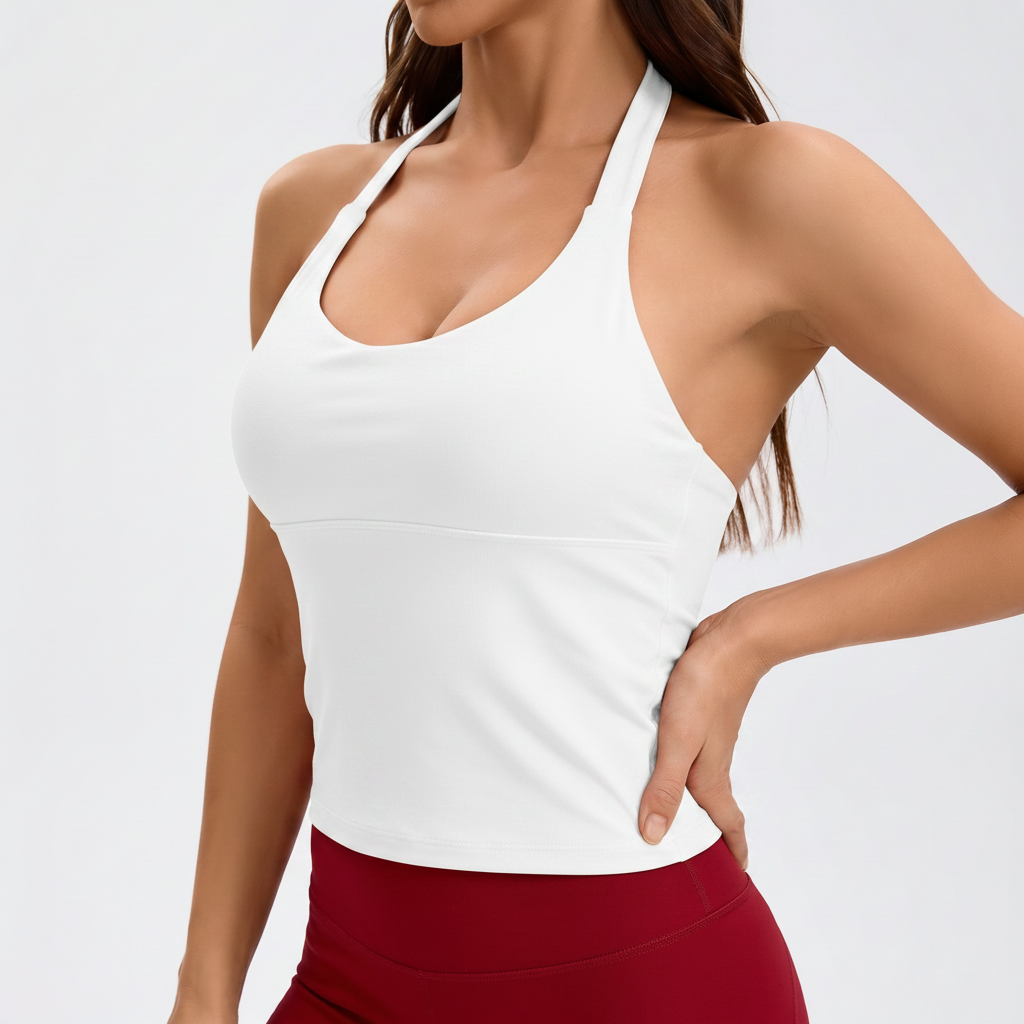 Halter Padded Training Vest - White