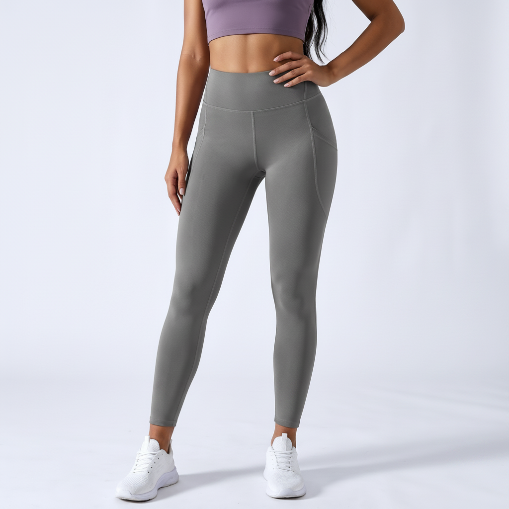 Pocket Training Leggings in Grey &ndash; image 7 of 15