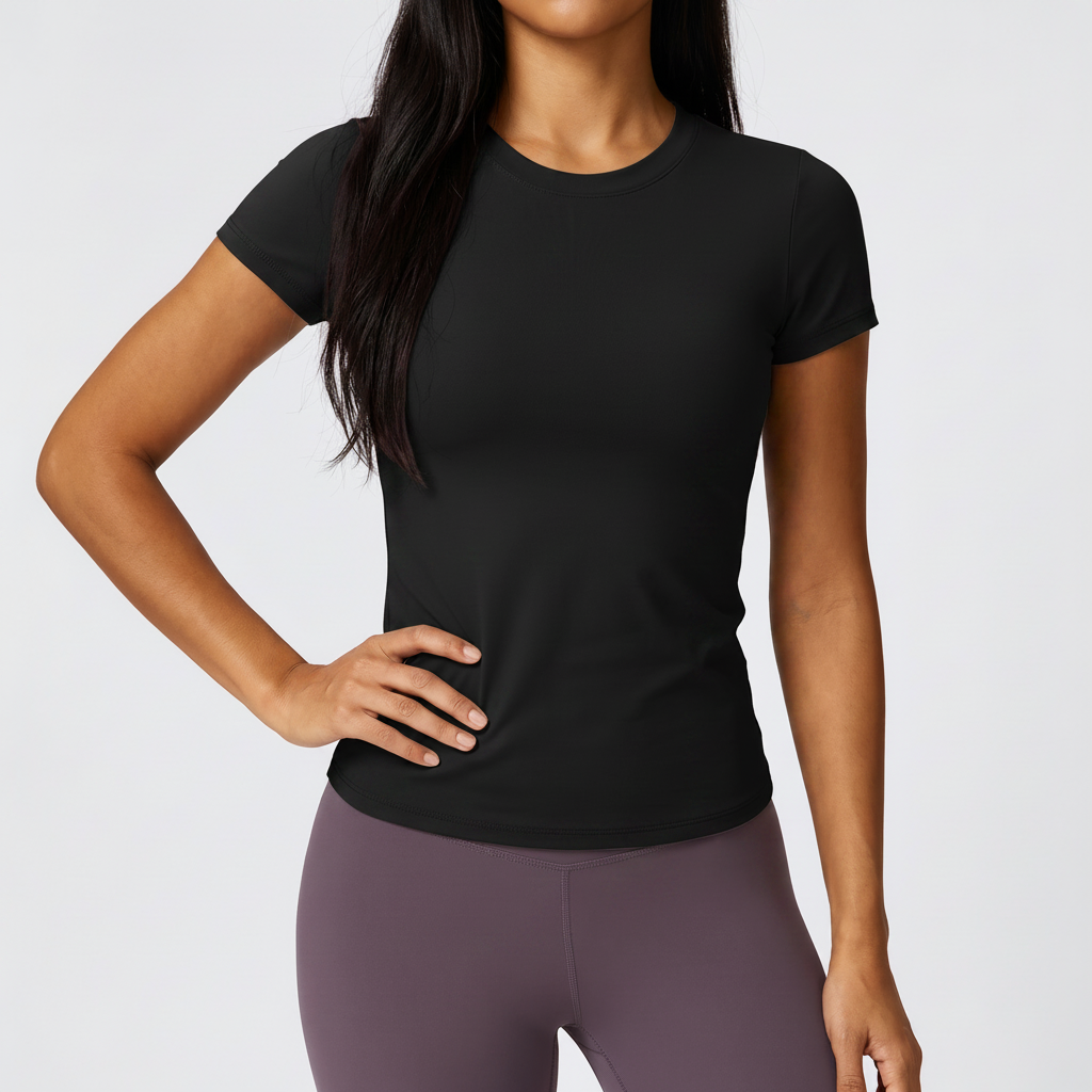 Short Sleeve Training Tee in Black &ndash; image 6 of 10