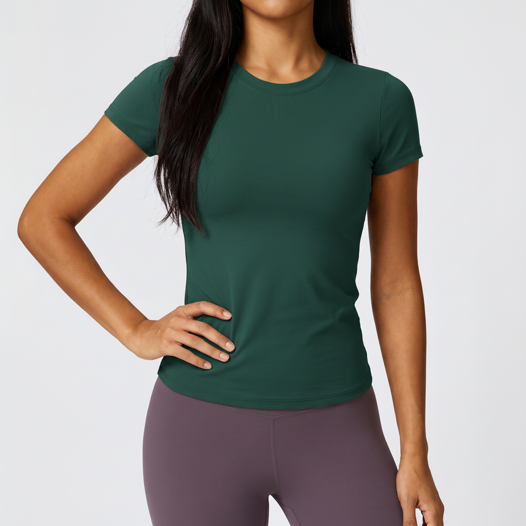 Short Sleeve Training Tee in Sea King Green &ndash; image 7 of 10