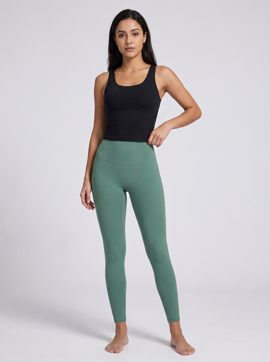 Everyday High-Waist Leggings in Mystic Green &ndash; image 1 of 33