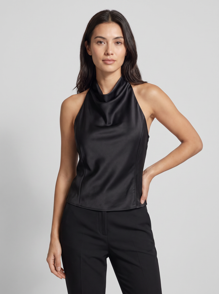 Halter Satin Corset Top