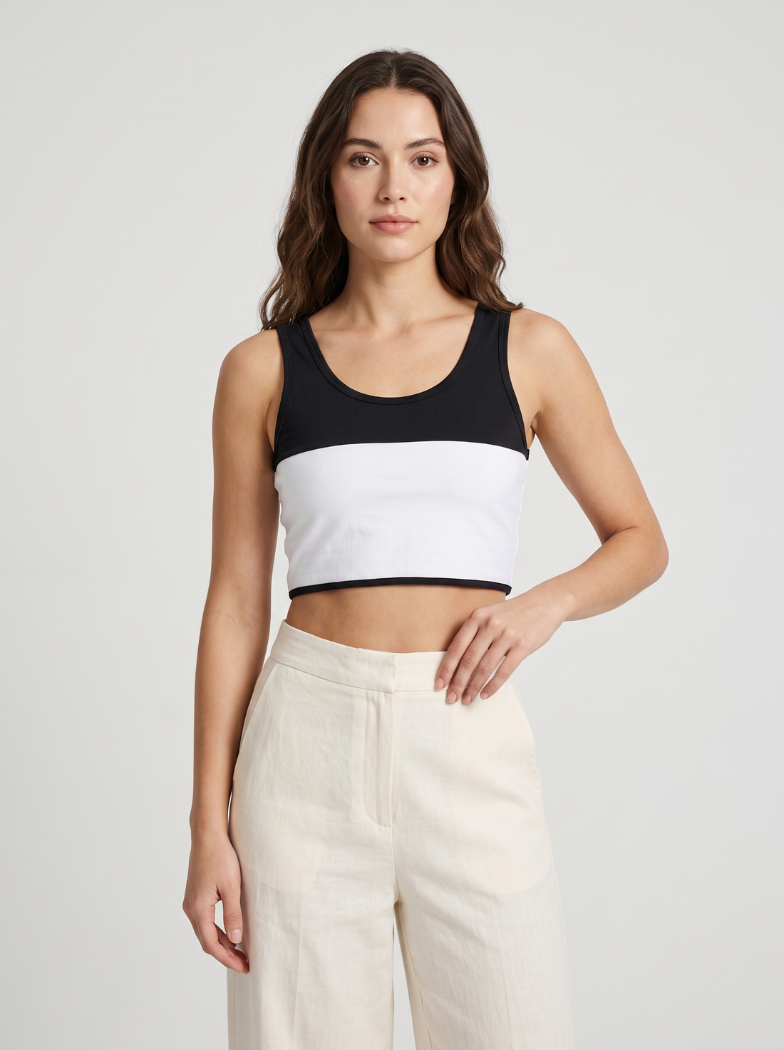 Compression Chest Binder in White &ndash; image 1 of 5