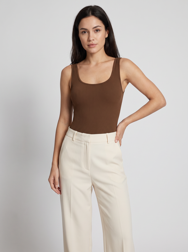 Ribbed Shaping Bodysuit