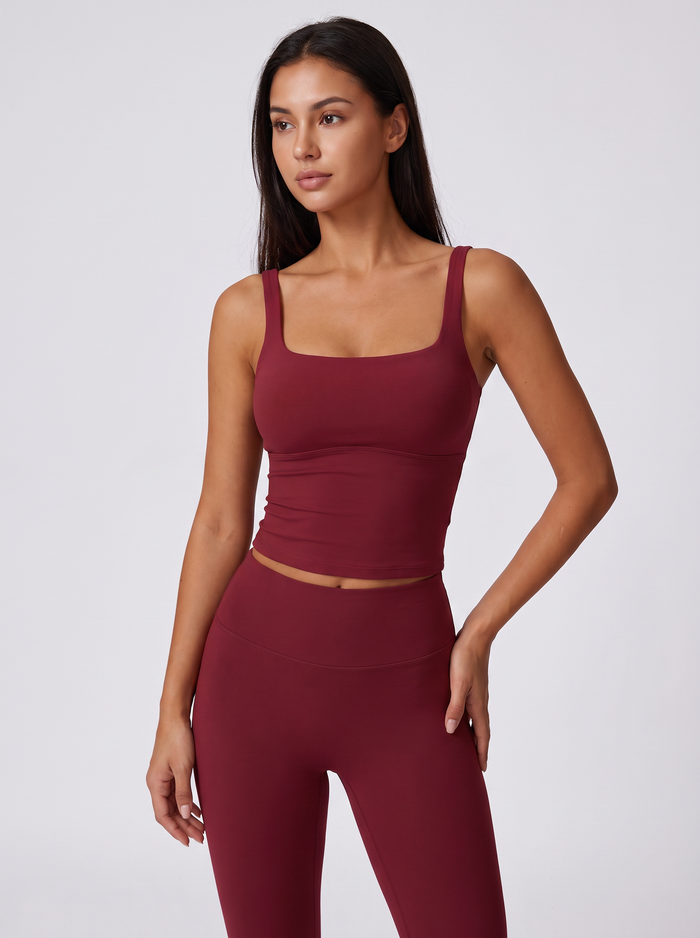Square Neck Sports Bra