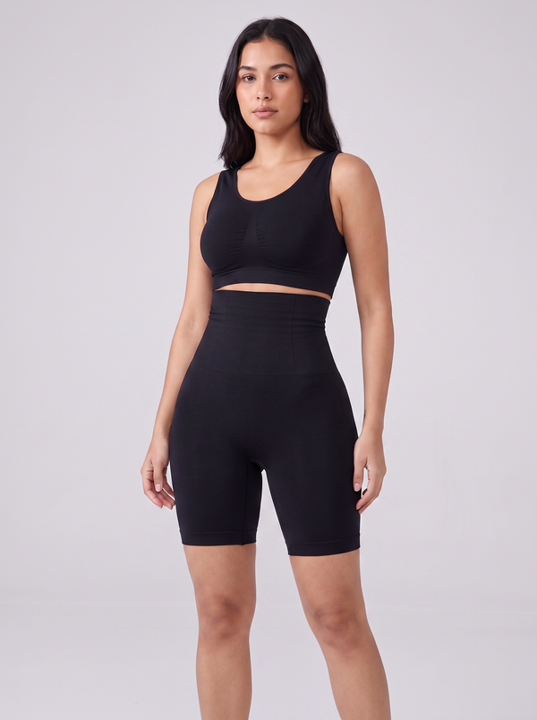 High-Waist Shaping Shorts