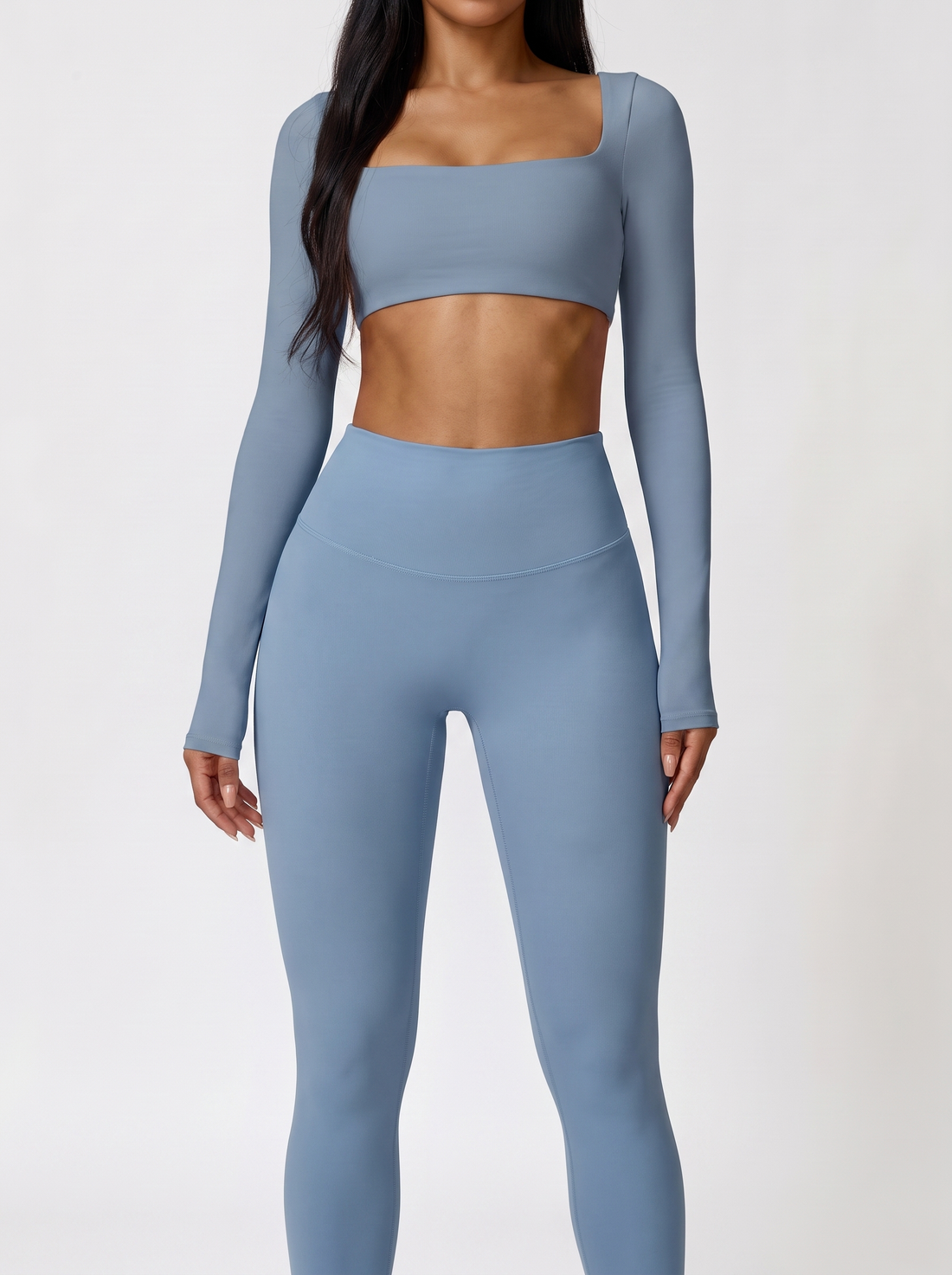 Long Sleeve Tracksuit Set in Crest Blue 1 &ndash; image 3 of 3