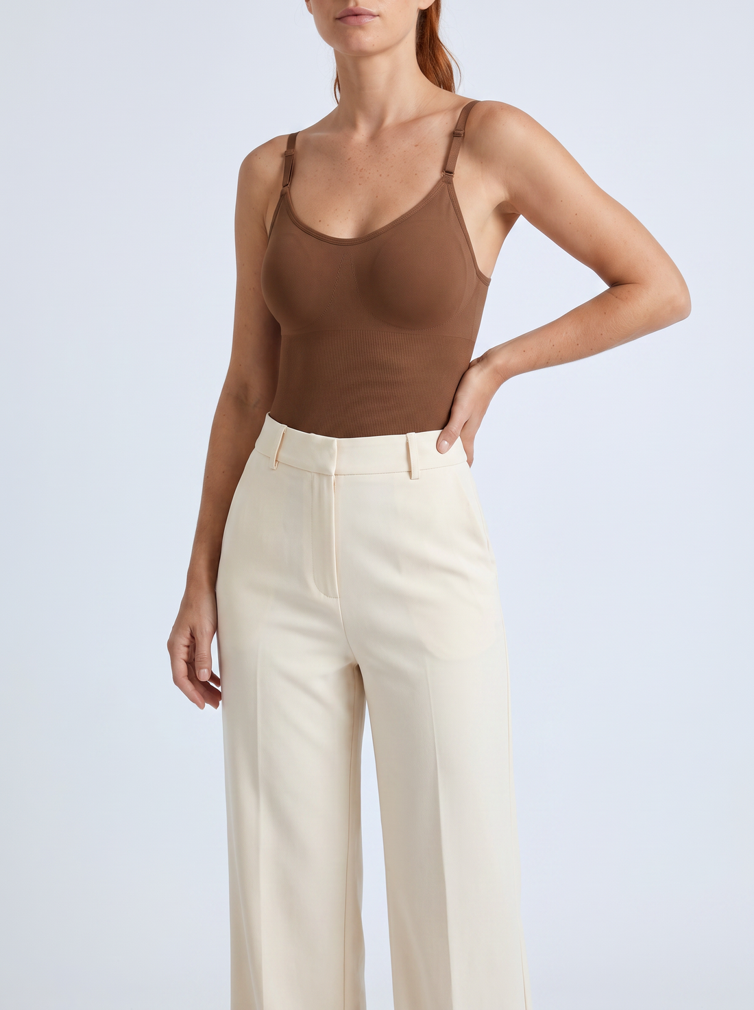 Seamless Smoothing Bodysuit in Brown (2-pack) &ndash; image 5 of 5